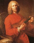 jean philippe rameau with his violin, a famous portrait by joseph aved rameau