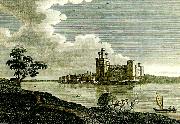 caernarvon castle from picturesque J.M.W.Turner