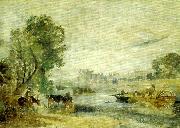 hampton cour from the thames J.M.W.Turner