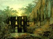the dormitorg and trancept of fountain's abbey-evening J.M.W.Turner