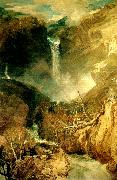 fall of the reichenbach in the valley of oberhasli switzertand J.M.W.Turner