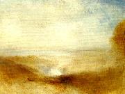 landscape with a river and a bay in the distance J.M.W.Turner
